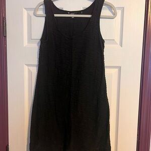 Toad&Co Black Sleeveless Scoop-Neck Mini Dress